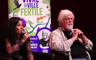 Paul Watson Lamya Essemlali Paul Watson et Lamya Essemlali.